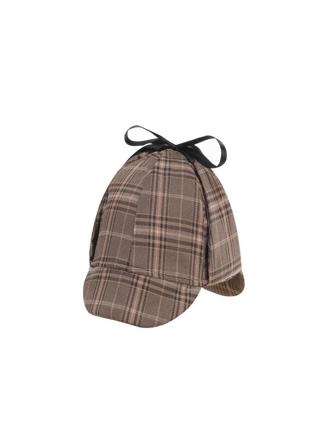 TOONRAIN Kid Detective Costume Accessories Set 6 Pcs Spy Sherlock Holmes Hat Costume Dress Up for Halloween Role Play(50CM/19.7", Brown) - Image 3